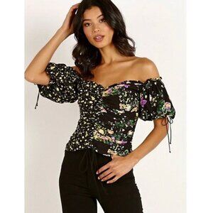 FOR LOVE & LEMONS Eileen Off-The-Shoulder Top Size Small